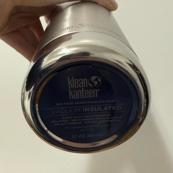 Klean Kanteen Stainless Steel Travel Mug - Silver - Picture 7 of 8